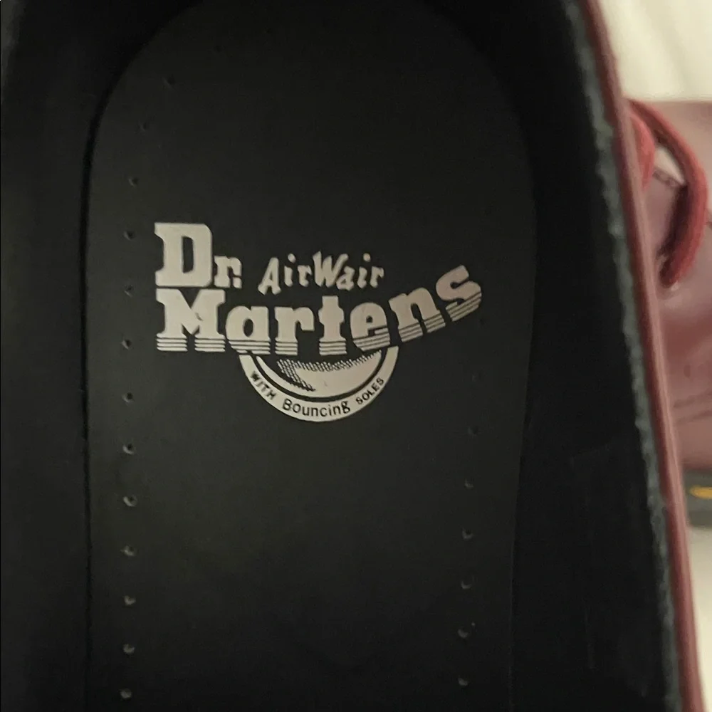 Dr. Martens 1461 Iced Smooth Leather Oxfords in Cherry Red